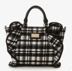 サマンサベガ　チェック　フリル　ハンドバッグ　ショルダーバッグ