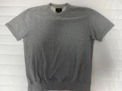 BEAMS 半袖 グレー コットン混紡 Tシャツ ショートスリーブ
