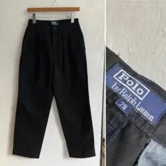 90S POLO by RALPH LAUREN タックチノ ブラック