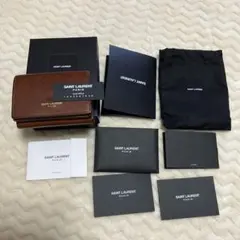サンローラン　タイニー　ウォレット　三つ折り財布　レザー　コンパクトウォレット