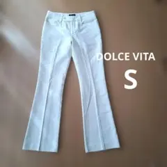 DOLCE VITA フレアパンツ S ホワイト