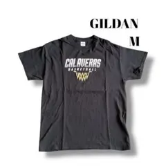 m*a様 GILDAN Tシャツ　M ブラック　スクール　バスケ　US古着