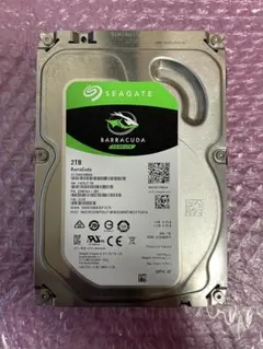 HDD 2TB 3.5インチ 内蔵型 seagate製 34500時間 1204