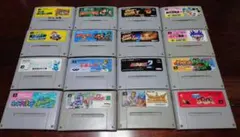 オークション　スーパーファミコンソフト 21本セット