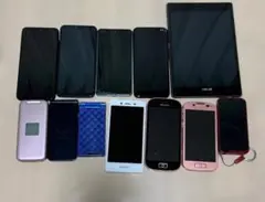 ガラケー、スマホまとめ売り12台