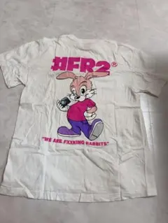 【1回着用のみ美品】#FR2梅 バックキャラクタープリント Tシャツ F 白のサムネイル