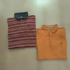 Lacoste 赤ストライプ ポロシャツ L
