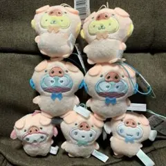 サンリオキャラクターズ どうぶつ着ぐるみマスコット こぶた編　ぬいぐるみ