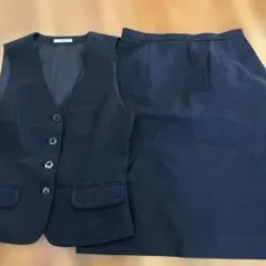 事務服 ベスト スカート セットアップ ブラック　ボンマックス㉓のサムネイル