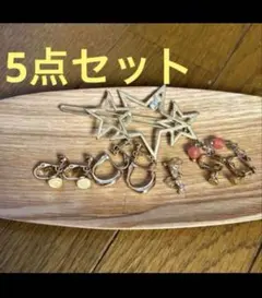 ✨5点セット(イヤリング4点、ヘアアクセサリー1点)