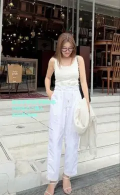 Pois ポワ　ショートパンツ　ホワイト pois スプラッシュショートパンツ - メルカリ