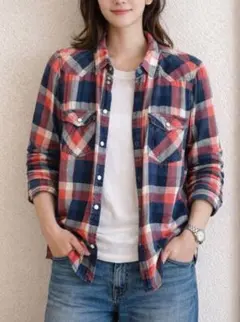 AMERICAN EAGLE アメリカンイーグル チェックシャツ XS S