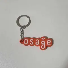 osage ロゴキーホルダー ラバーキーホルダー オレンジ