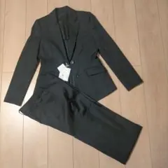 soffice ブラック パンツスーツ2点セット 9号