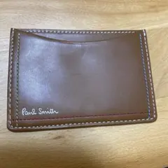 Paul Smith ブラウンレザーパスケース　ポールスミス