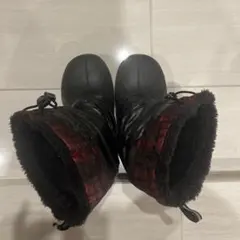 Bio Fitter キッズ スノーブーツ ブラック チェック