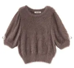 COCODEAL 半袖フェザーニット