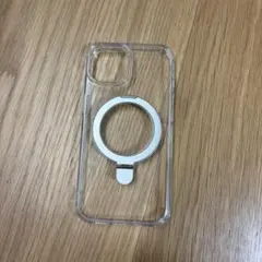 クリア iPhone用ケース マグネットリング付き iPhone13/14