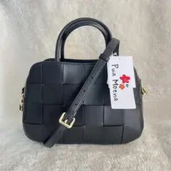 新品 本革 羊革【Pua Moenaピュアモエナ】2way ショルダー ブラック