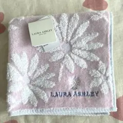【新品　未使用】LAURA ASHLEY 花柄タオルハンカチ