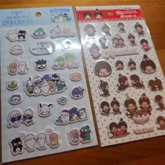モンチッチ しろたん×はぴだんぶい　ぷくっとシール セットのサムネイル