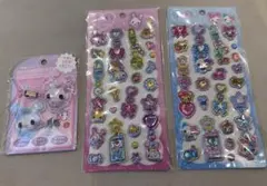 ぷくキラ　チャームステッカー　ボンボン　クリップ