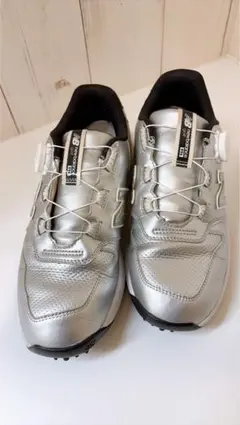 美品✦new balance ゴルフ 996 シルバー スパイクレスBoA✦6 - メルカリ