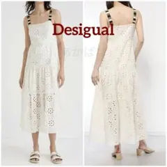 Desigual スイス刺繍 ロングワンピース