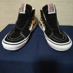 vans ハイカットスニーカー SK8-HI 黒·黄のチェッカー US 5.5