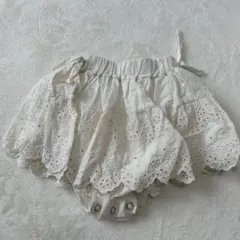 韓国子ども服 valubebeホワイトレーススカートブルマ