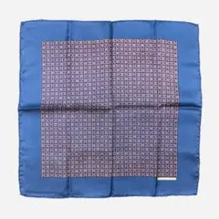 HERMES エルメス カレ45 ネイビー系 スカーフ ガヴロッシュ タグあり