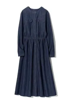 イネスコラボユニクロ☆デニム長袖ワンピース