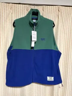 【匿名配送】DISCUS RAGEBLUE フリースベスト ブルー グリーン