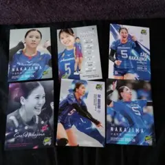 中島咲愛トレカ6枚セット久光スプリングスバレーボール