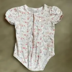女の子　花柄　ロンパースのサムネイル