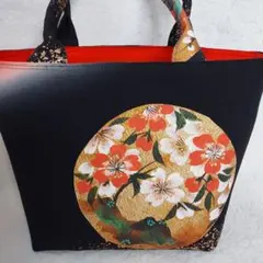 花柄トートバッグ 和柄バッグ