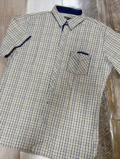 【BEAMS HEART】ビームスハートボタンダウンギンガムチェック半袖シャツL