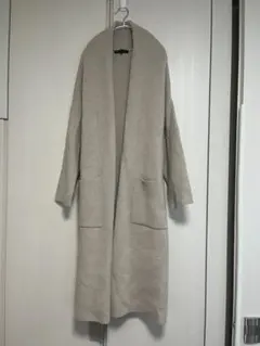 【美品】２３区　羊毛８４％　厚手　ロングコーディガン