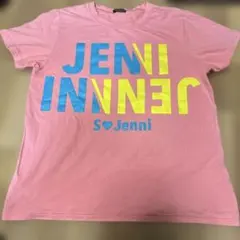 平成レトロ JENNI ジェニー 半袖Tシャツ ピンク ロゴプリント ダンス着にのサムネイル