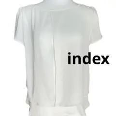 indexホワイト 半袖 ブラウス ティアードデザインのサムネイル