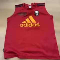 adidas キッズ ノースリーブ 140 レッド
