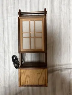 美品　手持ち行燈　木製和風ランプ　アンティーク　昭和レトロ