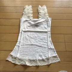 ROSE FAN FAN レース付きキャミソール ホワイトのサムネイル