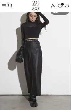 【新品】ANDREA&Co. ロゴパンツ&レザースカート