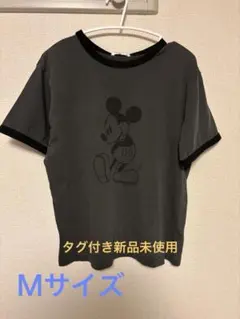 SUNNY HOUSE ミッキーリンガーTシャツ グレー Mサイズ