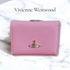 【新品‎❤︎ショッパー付】ヴィヴィアン・ウエストウッド　三つ折り財布 ピンク