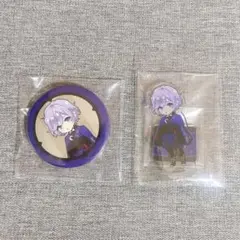 【2点セット】ツイステ エペル アクスタ アクリルスタンド 缶バッジ 1周年