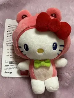 新品未使用・タグ付き サンリオ ハローキティ ぬいぐるみキーホルダー