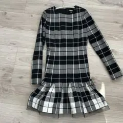 DKNY チェック柄 長袖 ワンピースのサムネイル
