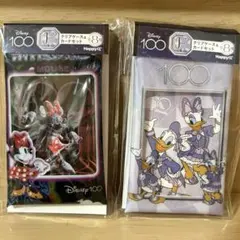 ディズニー100周年 ミニー ドナルド デイジー クリアケース＆カードセット